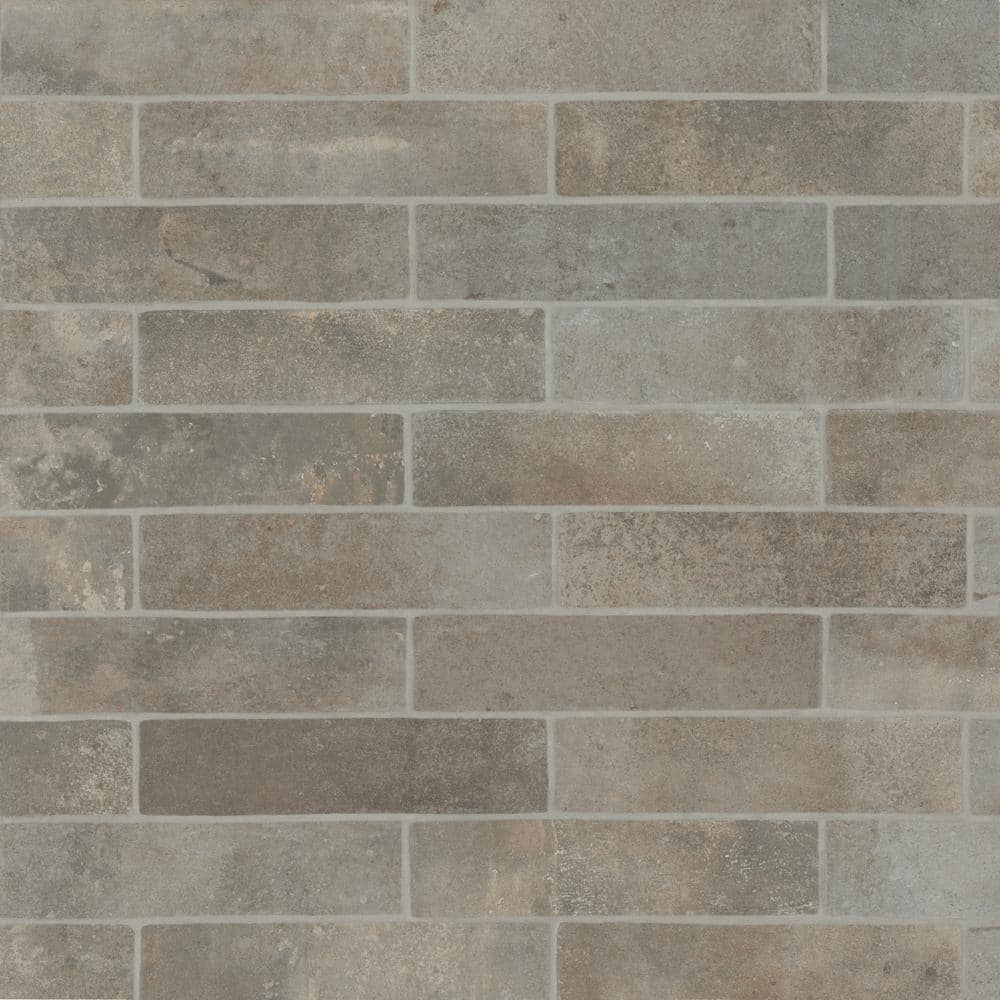 Montana Silverbow Matte Porcelain Brick Look Wall & Floor Tile