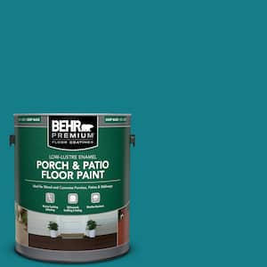 1 gal. #PPU13-01 Caribe Low-Lustre Enamel Interior/Exterior Porch and Patio Floor Paint
