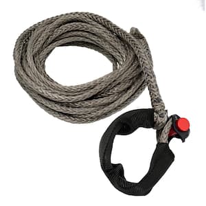 5/16 in. x 25 ft. 4400 lbs. WLL Synthetic Winch Rope Line with Integrated Shackle