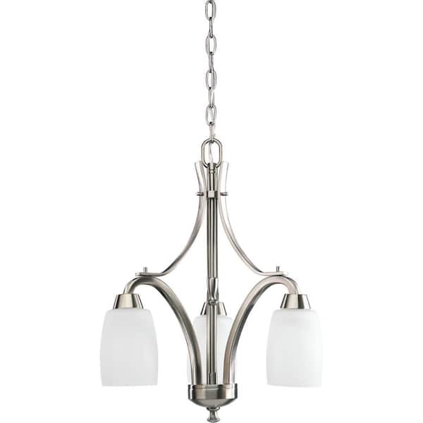 Progress Lighting Wisten 3-Light Brushed Nickel Transitional Chandelier