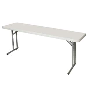 Baldwin 18 in. x 72 in. Plastic Top, Folding Seminar/Office Table, Speckled Grey