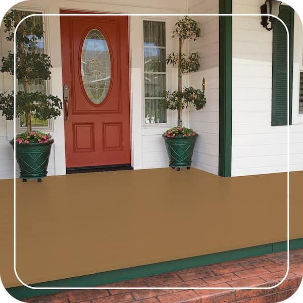 1 gal. #S290-6 Golden Rice Low-Lustre Enamel Interior/Exterior Porch and Patio Floor Paint