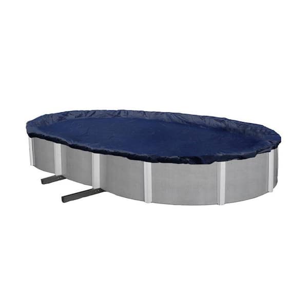 Swimline 16 ft. x 32 ft. Oval Above Ground Pool Leaf Cover