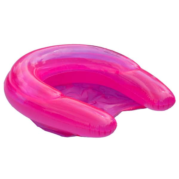 Ocean Blue Horseshoe Chair in Pink