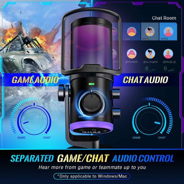 Yichuhaoxi Gaming PC Microphone, USB Streaming Microphone with