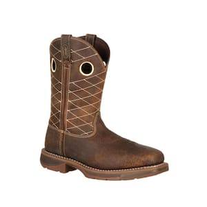 Men's Brown Composite Toe Non Waterproof Size- 11.5(2E)