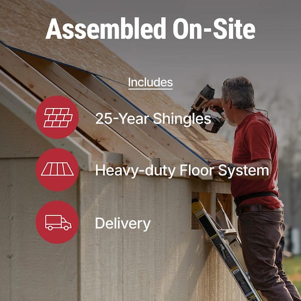 Handy Home Products Assembly Included Kennesaw 10 ft. W x 8 ft. D