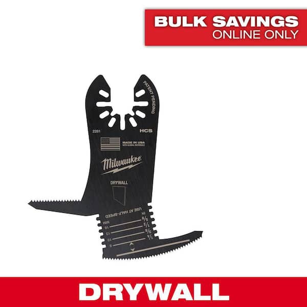 Milwaukee 5-in-1 High Carbon Steel Universal Fit Drywall Cutting Multi-Tool Oscillating Blade (1-Piece)