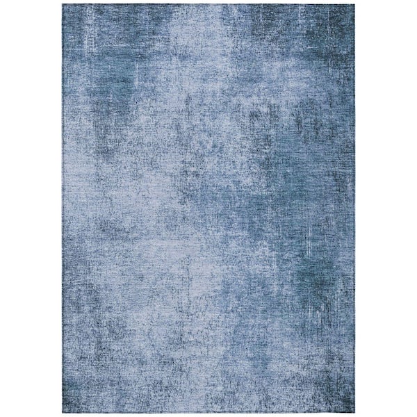 Chantille Machine Washable Indoor/Outdoor Abstract ACN1903 Blue 10 ft. x 14 ft. Accent Rug