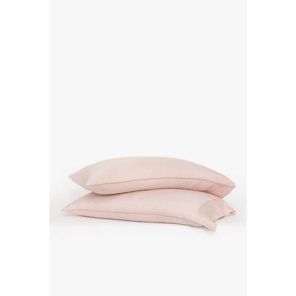 BUFFY 2-Piece Blush Eucalyptus TENCEL Lyocell Linen Standard Pillowcases
