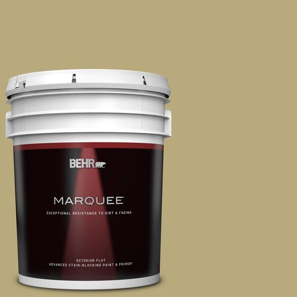 BEHR MARQUEE 5 gal. #M330-5 Fresh Brew Flat Exterior Paint & Primer