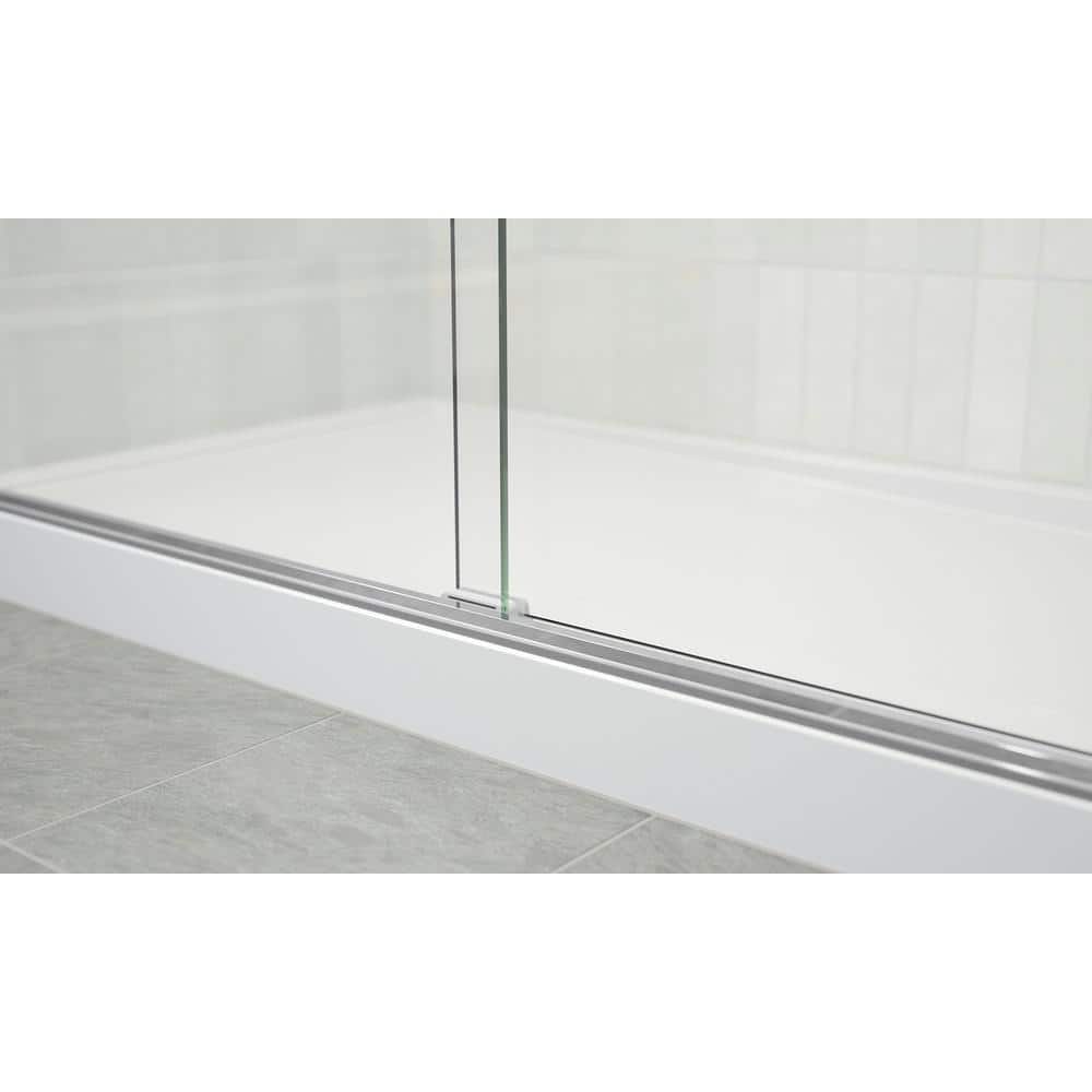 White Acrylic 60" x 32" Low-Threshold Shower Base with Right Drain