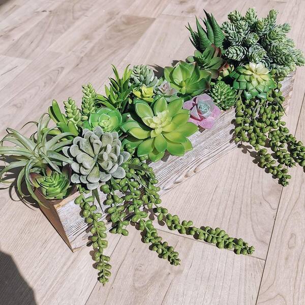 Unbranded 4 in 22 Pcs Bulk Artificial Succulents Plants Unpotted Small of  Pearls Cactus Green Fake Succulents, Artificial Plant MKAS23MPT-GN