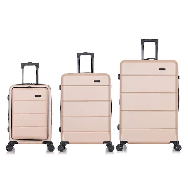 Travelers Club 3-piece soft-side spinner luggage set. 20, 24 and 28  sizes 