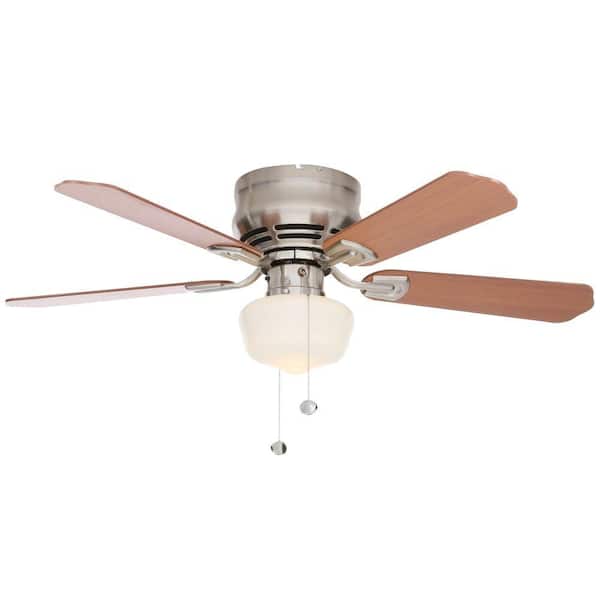 Hampton Bay Middleton 42 in. Indoor Brushed Nickel Ceiling Fan with Light Kit