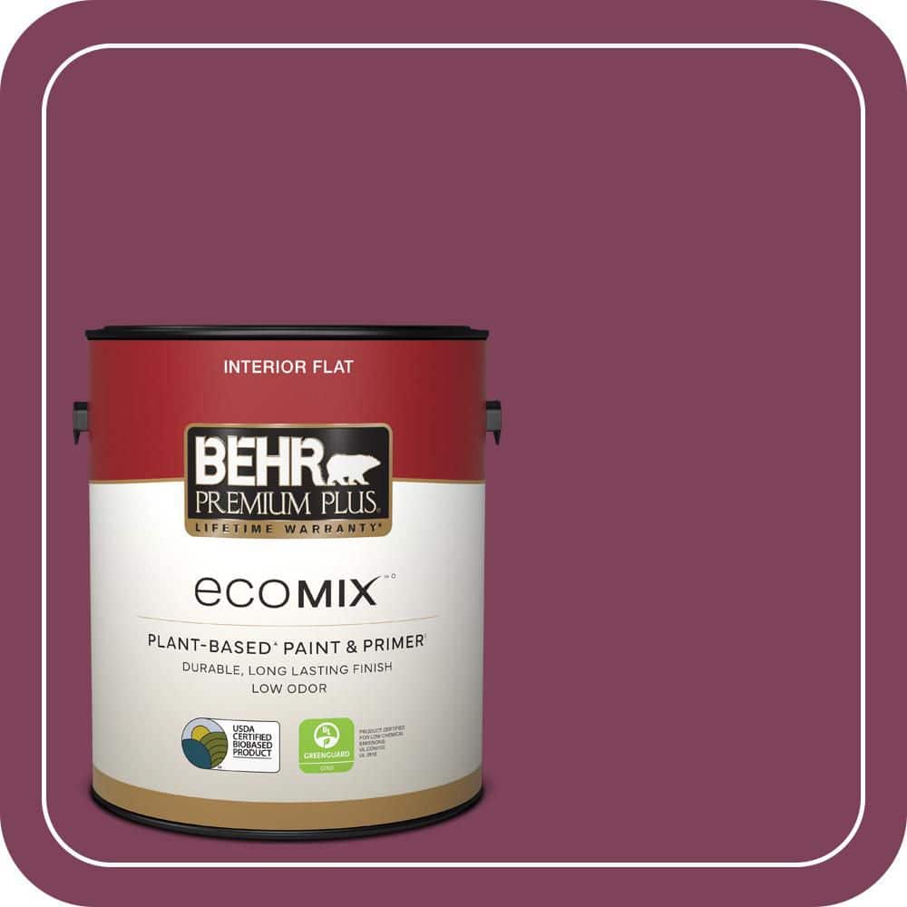 1 gal. Home Decorators Collection #HDC-WR14-12 Cheerful Wine Flat EcoMix Plant-Based Interior Paint & Primer price history on PriceWatchPro