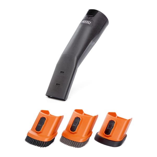 2-1/2 in. NXT Max Locking Car Nozzle Shop Vacuum Attachment with Bristle Shoe Kit Accessory for RIDGID NXT Wet Dry Vacs