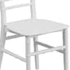 Flash Furniture HERCULES Kids White Resin Party and Event Chiavari