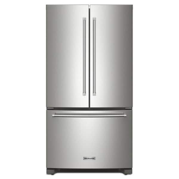 36 in. 20 cu. ft. Counter-Depth French Door Refrigerator in Stainless Steel