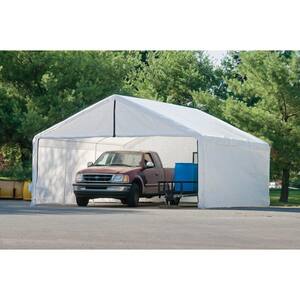 18 ft. W x 20 ft. D Enclosure Kit for SuperMax Canopy in White w/ 100% Waterproof Seams (Canopy and Frame Not Included)