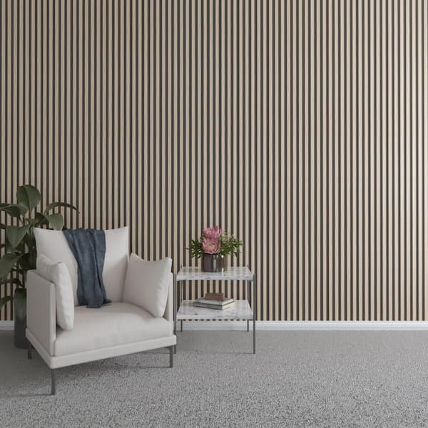 Ekena Millwork 94 in. H x 1 in. W Slatwall Panels in Red Oak 42-Pack