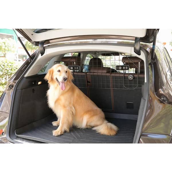 PawsMark Adjustable Dog Car Gate Backseat Barrier for Pets Universal Fit for Vehicles