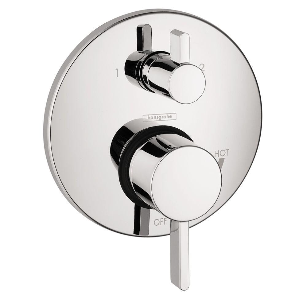 Hansgrohe Metris S 2-Handle Pressure Balance Valve Trim Kit with Diverter  in Chrome (Valve Not Included) 04447000