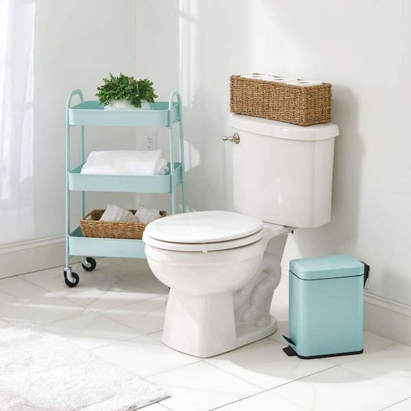 Wicker Storage Baskets/ Toilet Tank Holder, Bathroom Storage Basket,  Versatile Basket Toiletries Basket, Pink Basket for Hand Towel, 
