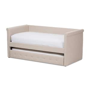 Alena Contemporary Beige Fabric Upholstered Twin Size Daybed