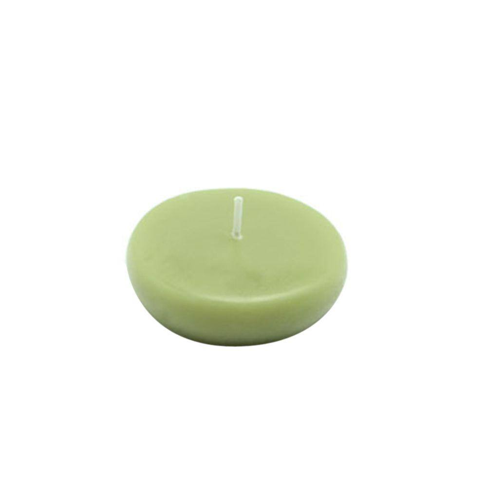 UPC 858620002535 product image for Zest Candle 2.25 in. Sage Green Floating Candles (Box of 24) | upcitemdb.com