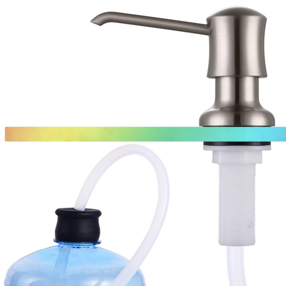Sink Soap Dispenser with 40 in. Silicone Extension Tube Kit for Kitchen Sink, Connect to Soap Bottle Directly, Nickel price history on PriceWatchPro