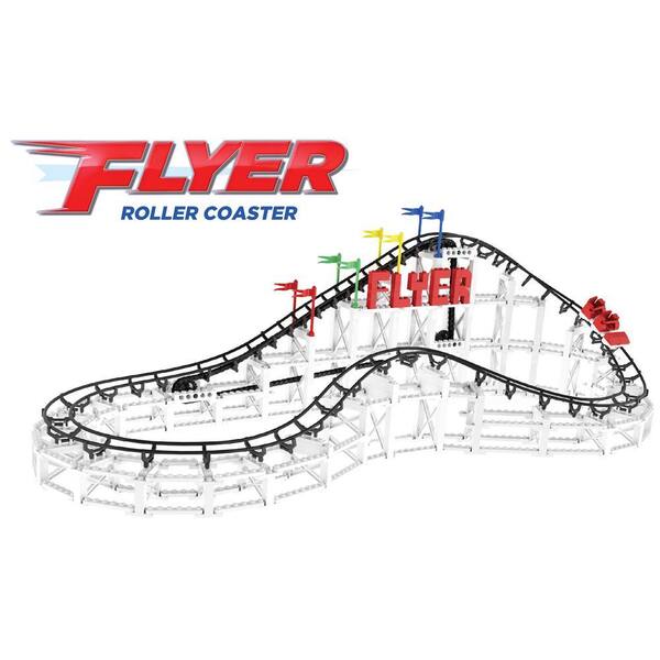 CDX CDX Blocks Brick Construction Flyer Roller Coaster Building