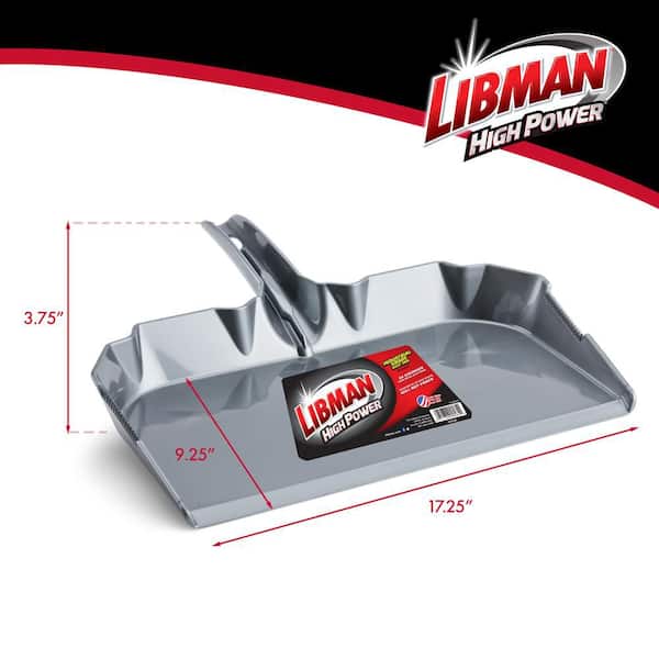 Libman Extra Wide 17 in. High Power Industrial Grade Dust Pan 581