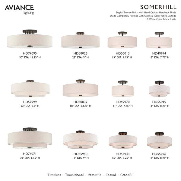 AVIANCE LIGHTING Somerhill 30 in. 6-Light English Bronze