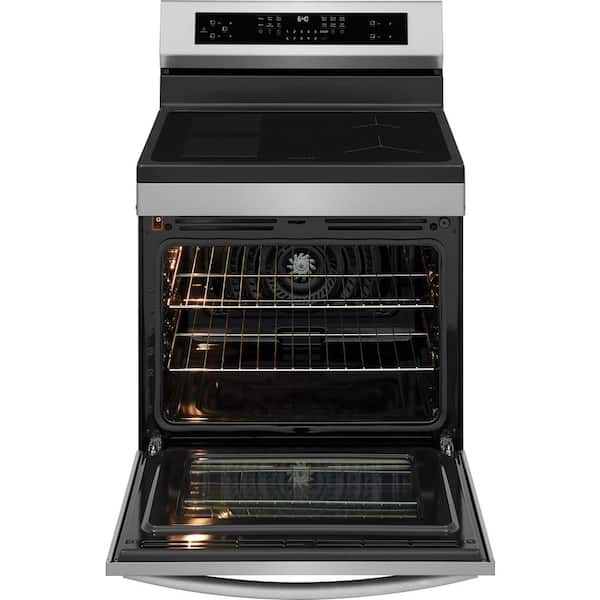 Gallery 30 in. 4 Burner Elements Free-Standing Induction Range in Stainless Steel with Air Fry and Total Convection