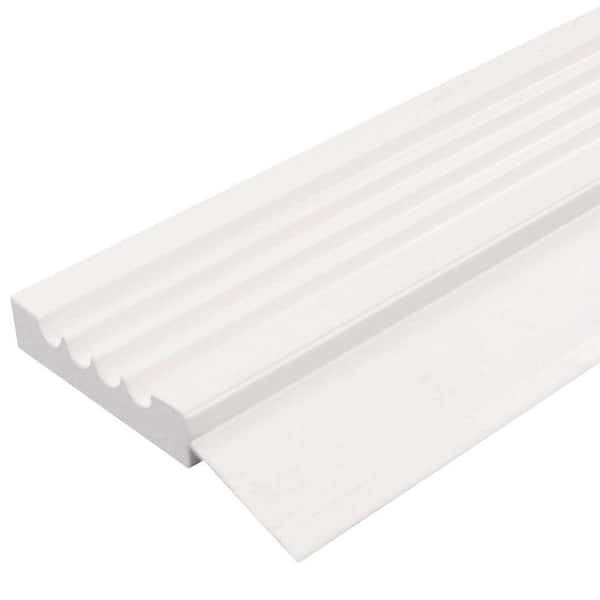 Royal Mouldings 7/16 in. x 2 in. x 7 ft. White Vinyl Garage Door Stop Moulding