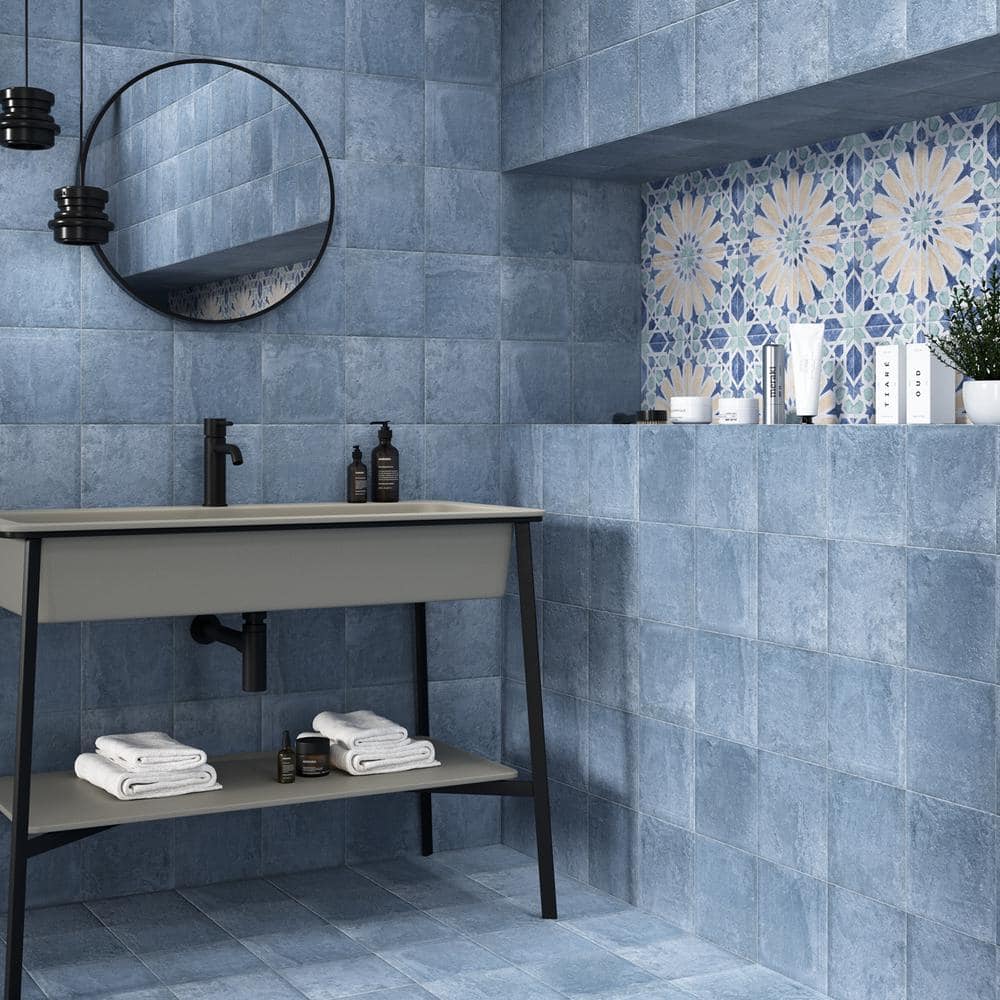 Indigo Matte Porcelain 8x8 Floor and Wall Tile