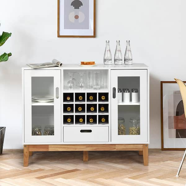 White outlet wine cabinets