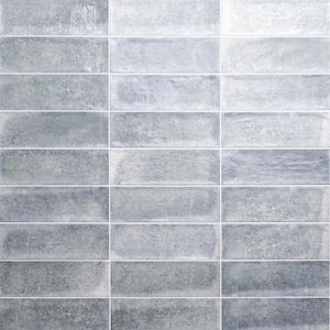 Village Tildes Gray 4 in. x 12 in. Matte Ceramic Wall Tile (10.98 sq. ft./Case)