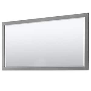 Daria 70 in. W x 36 in. H Framed Rectangular Bathroom Vanity Mirror in Dark Gray