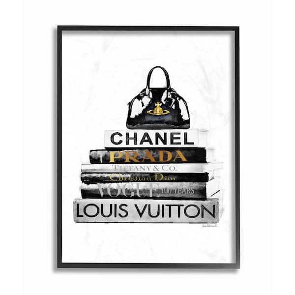 Stupell Industries Glam Fashion Book Set with Makeup 24x30 Oversized Stretched Canvas Wall Art