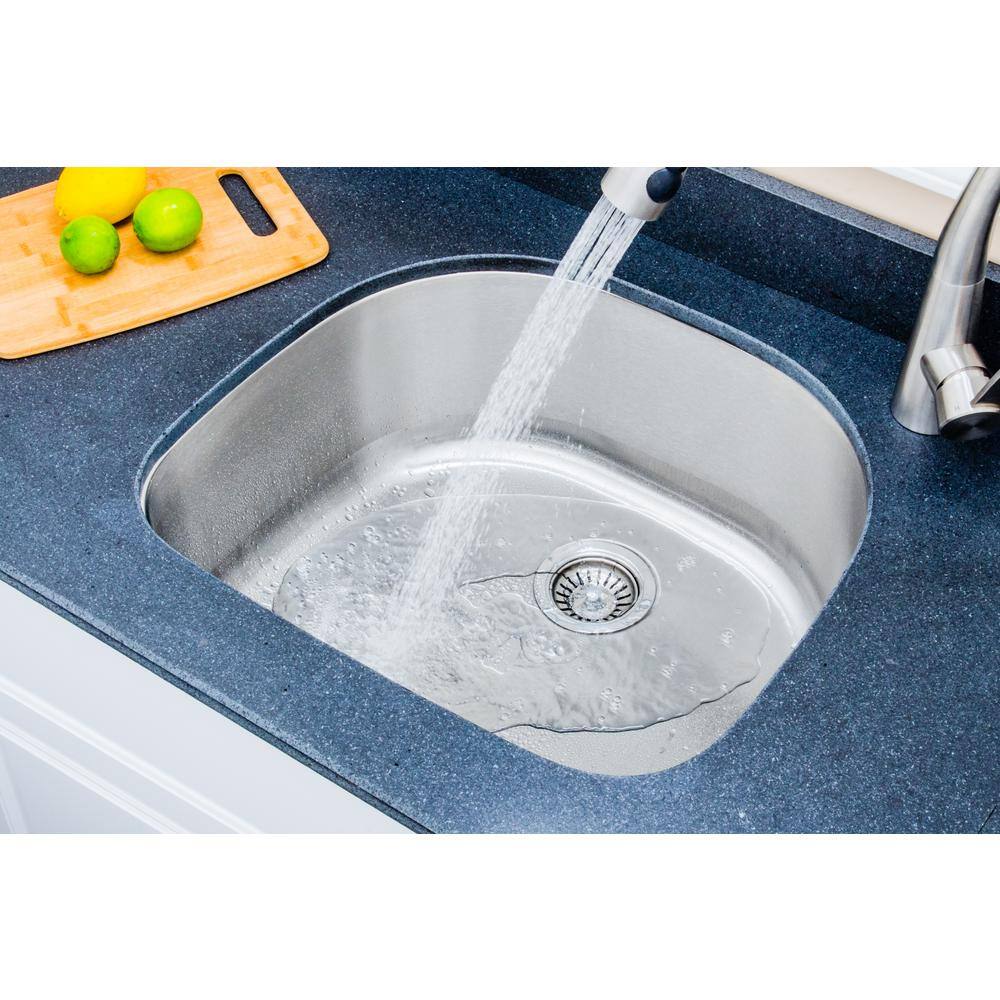 23.5'' Stainless Steel Undermount Single Bowl Kitchen Sink