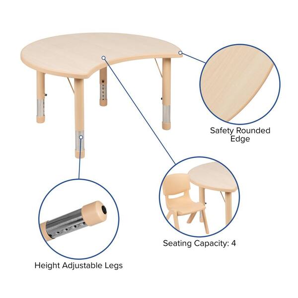 Costway 2-Piece Wood Top Toddler Craft Table and Chair Set Kids Art Crafts  Table with Paper Roll Holder Grey HY10125GR - The Home Depot