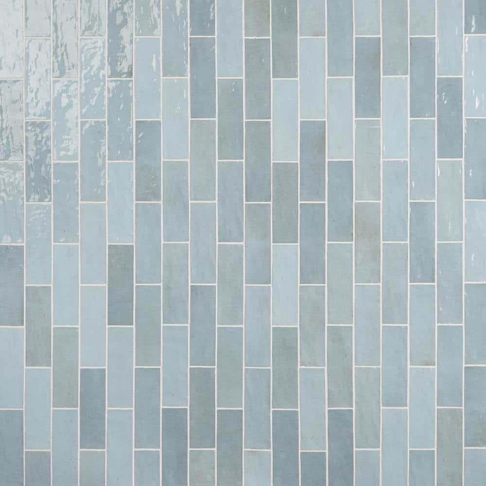 Karma Turquoise 3 in. x 8 in. Polished Ceramic Wall Tile (36 pieces 5.38 Sq. Ft. / Case)