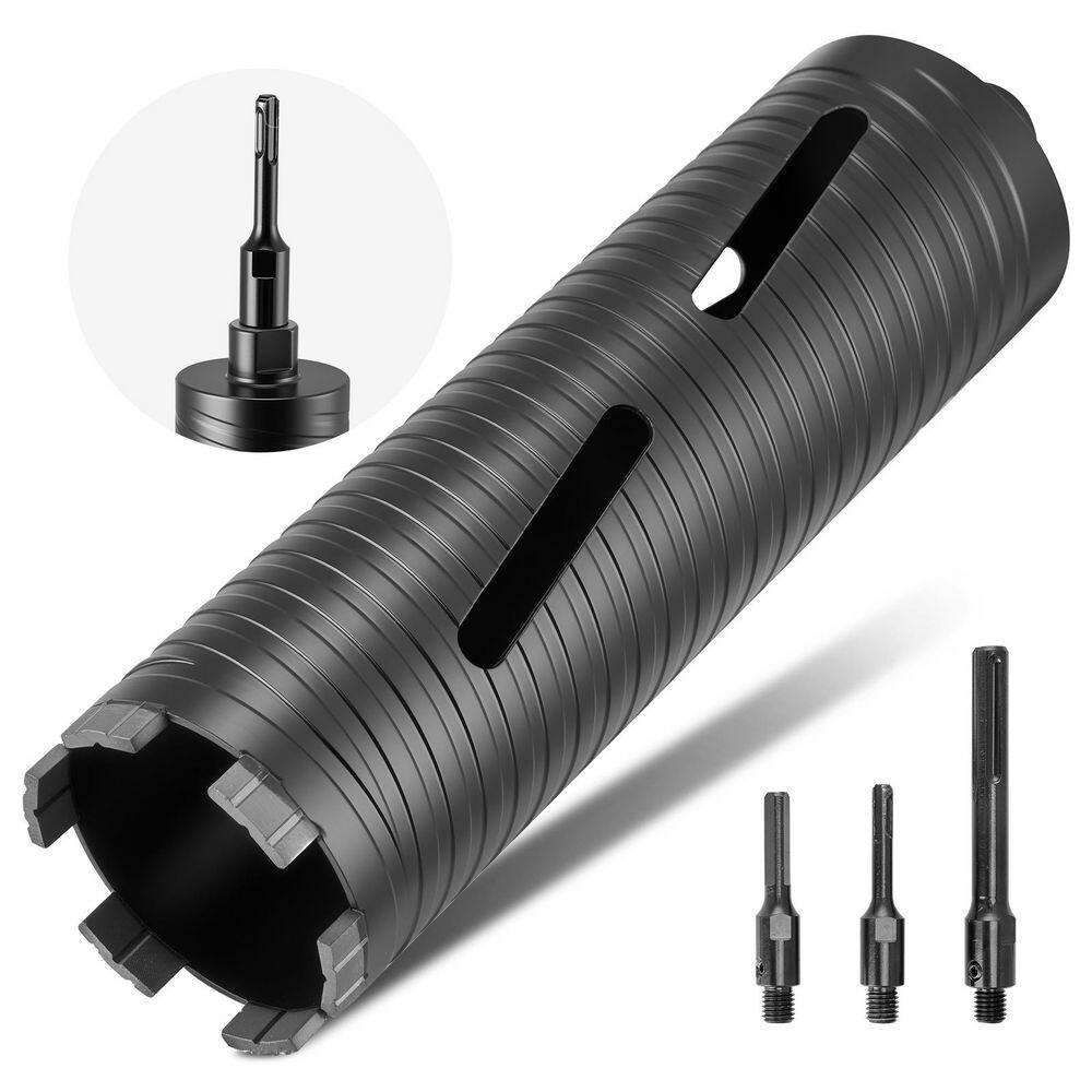 Core Drill Bit, 3 in. Diameter, Diamond Dry Coring Bit with 3 Adapters, Pilot Drill and Hex Wrench, for Red Bricks price history on PriceWatchPro
