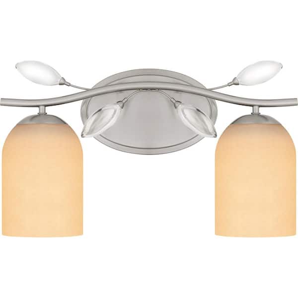 Quoizel Ulysses 16 in. 2 Light Brushed Nickel Vanity Light
