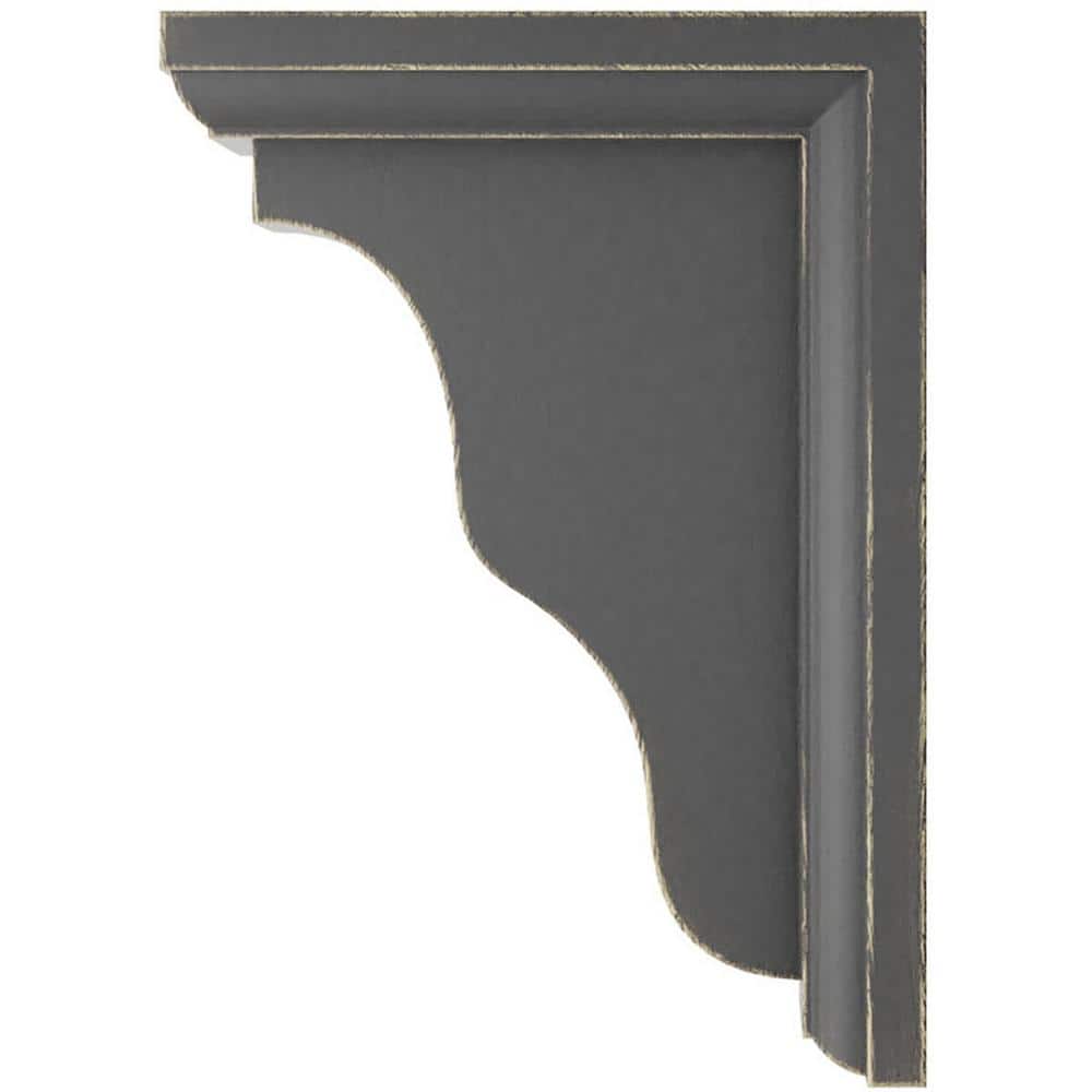 Hamilton Black Solid Wood Vintage Corbel Bracket