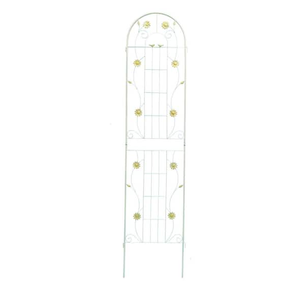 white trellis for climbing plants