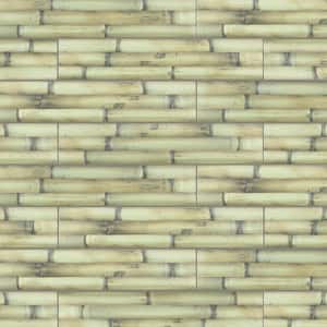 Bamboo Albufera Verde 4 in. x 19-3/4 in. Ceramic Wall Tile (8.4 sq. ft./Case)