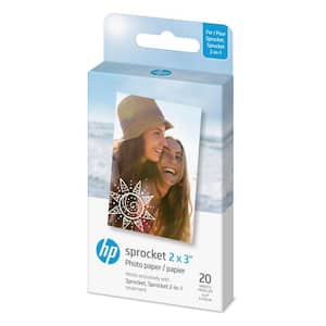 Sprocket 2 in. x 3 in. Premium Zink Sticky Back Photo Paper Compatible with Sprocket Photo Printers (20-Sheets)